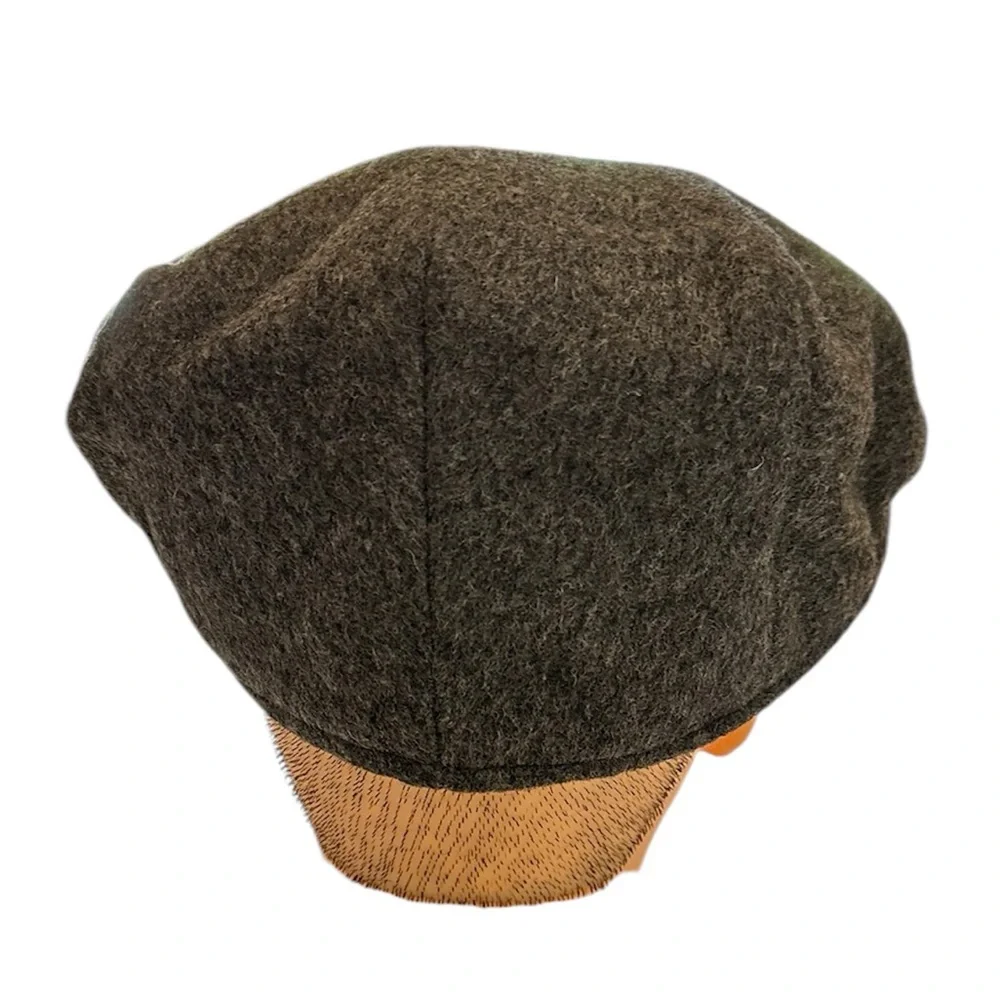 Brooks Brothers 100% Wool Newsboy Cap Charcoal Gray size 7 1/8 - Picture 6 of 6
